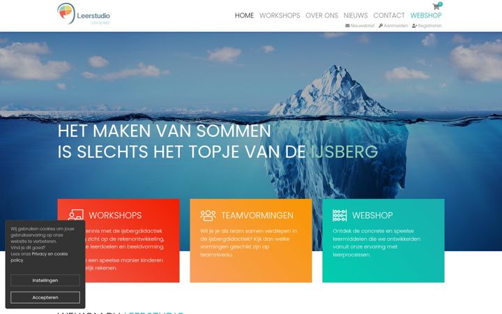 Screenshot of leerstudio.be