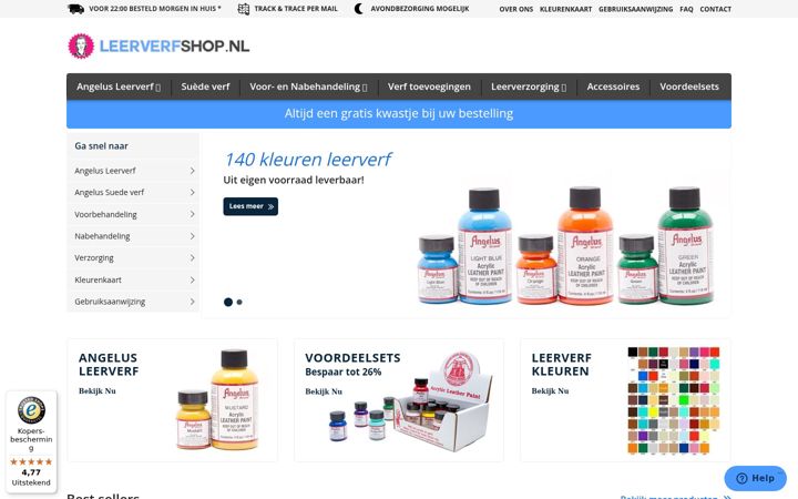 Screenshot di leerverfwinkel.nl
