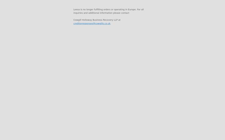 Screenshot of leesa.co.uk