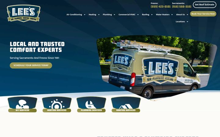 Screenshot of leesair.com