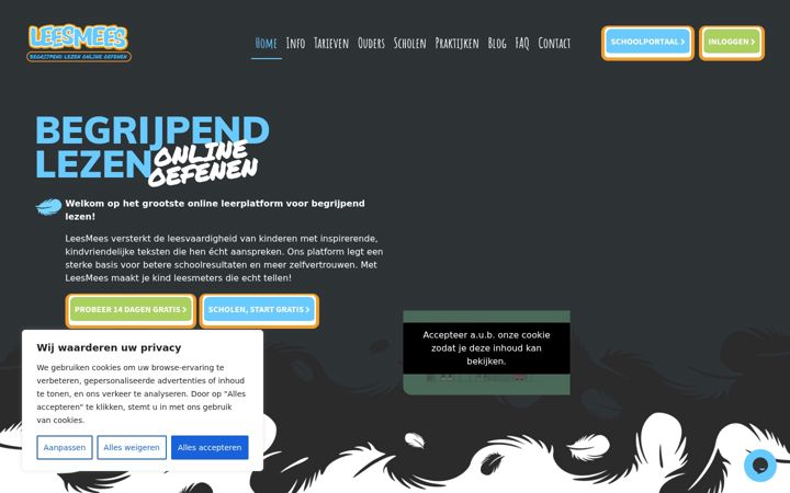 Screenshot of leesmees.nl