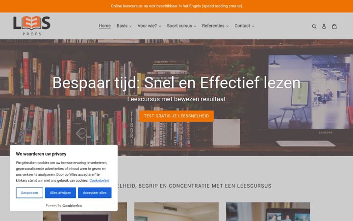 Screenshot of leesprofs.nl