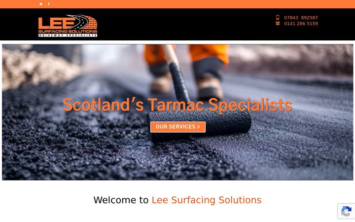Screenshot of leesurfacing.co.uk