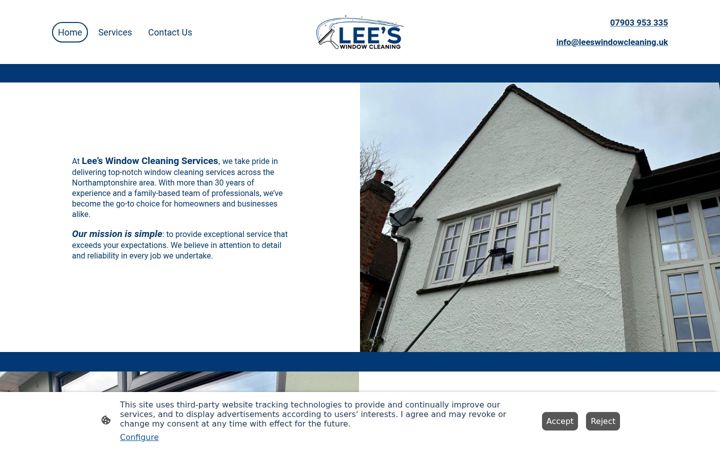 Screenshot of leeswindowcleaning.uk