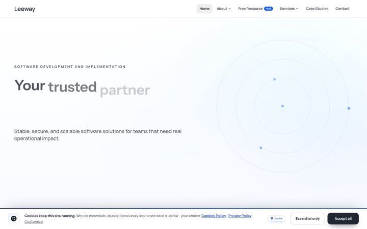 Screenshot of leeway-im.com