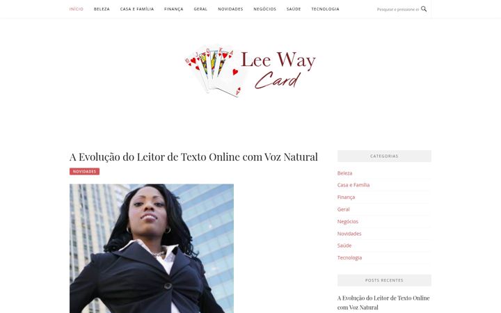 Screenshot of leewaycard.com