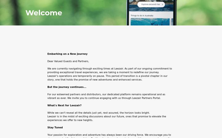 Screenshot of leezair.com