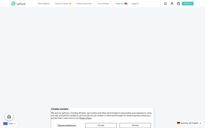 Screenshot of lefant.com