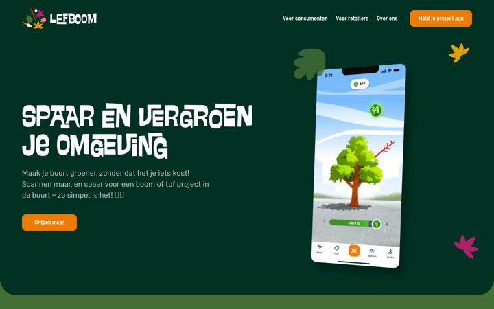Screenshot of lefboom.nl