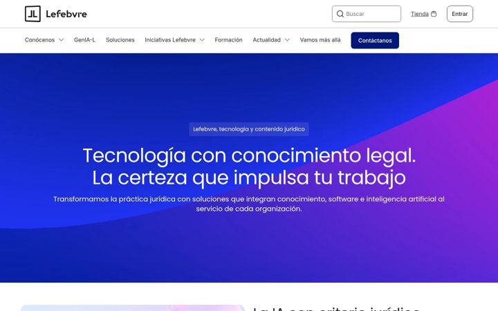 Screenshot of lefebvre.es
