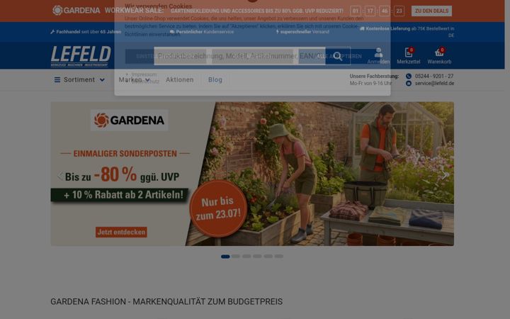 Screenshot του lefeld.de