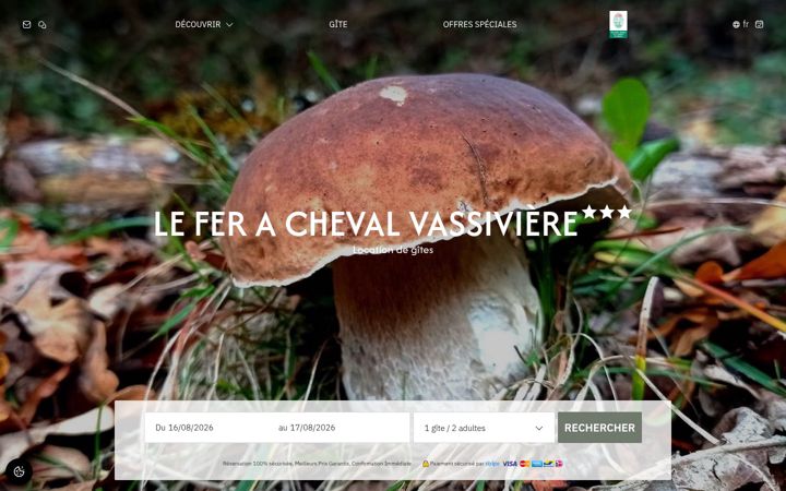 Screenshot of leferacheval-vassiviere.com