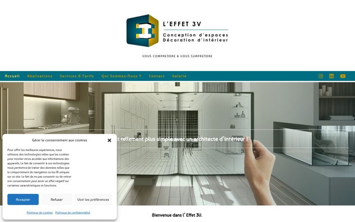 Screenshot of leffet3v.fr