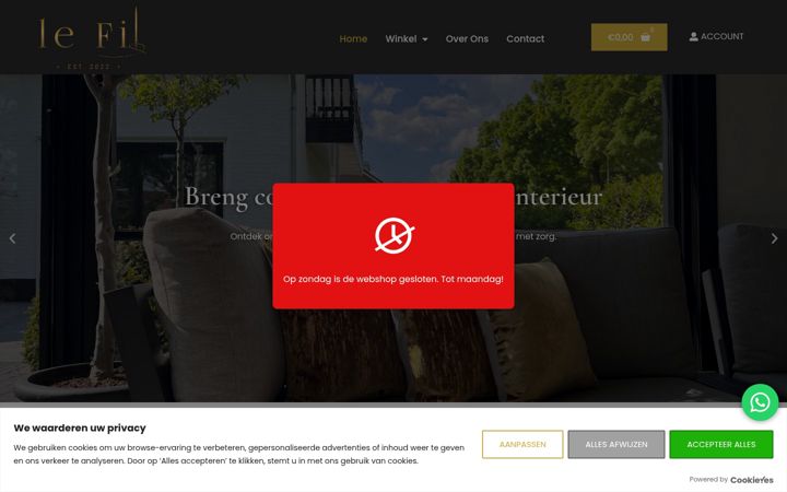 Screenshot of lefil.nl