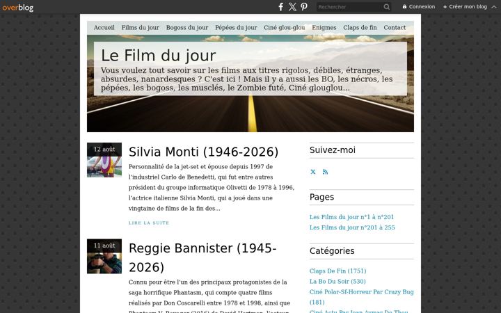 Screenshot of lefilmdujour.fr