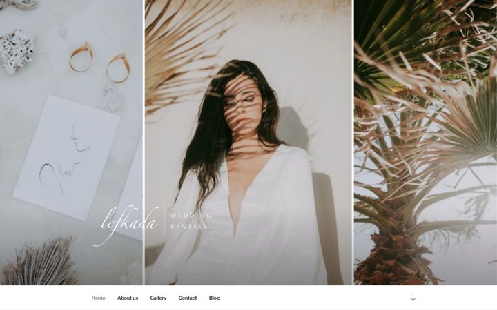 Screenshot of lefkadaweddingrentals.com