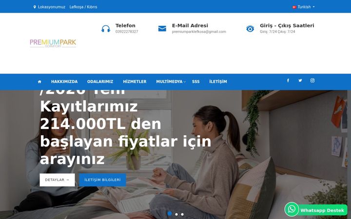Screenshot of lefkosakizyurdu.com