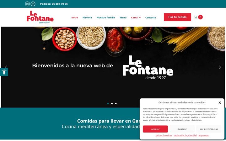 Screenshot of lefontanegandia.com