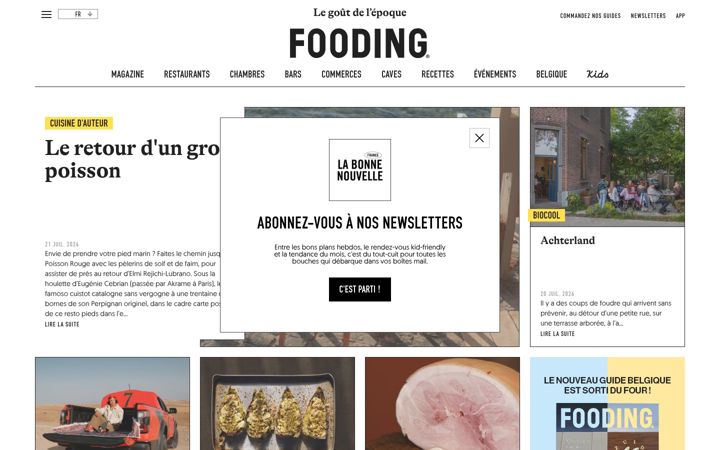 Screenshot von lefooding.com
