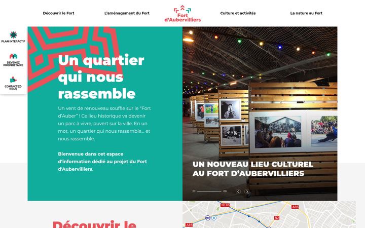 Screenshot of lefortdaubervilliers.fr