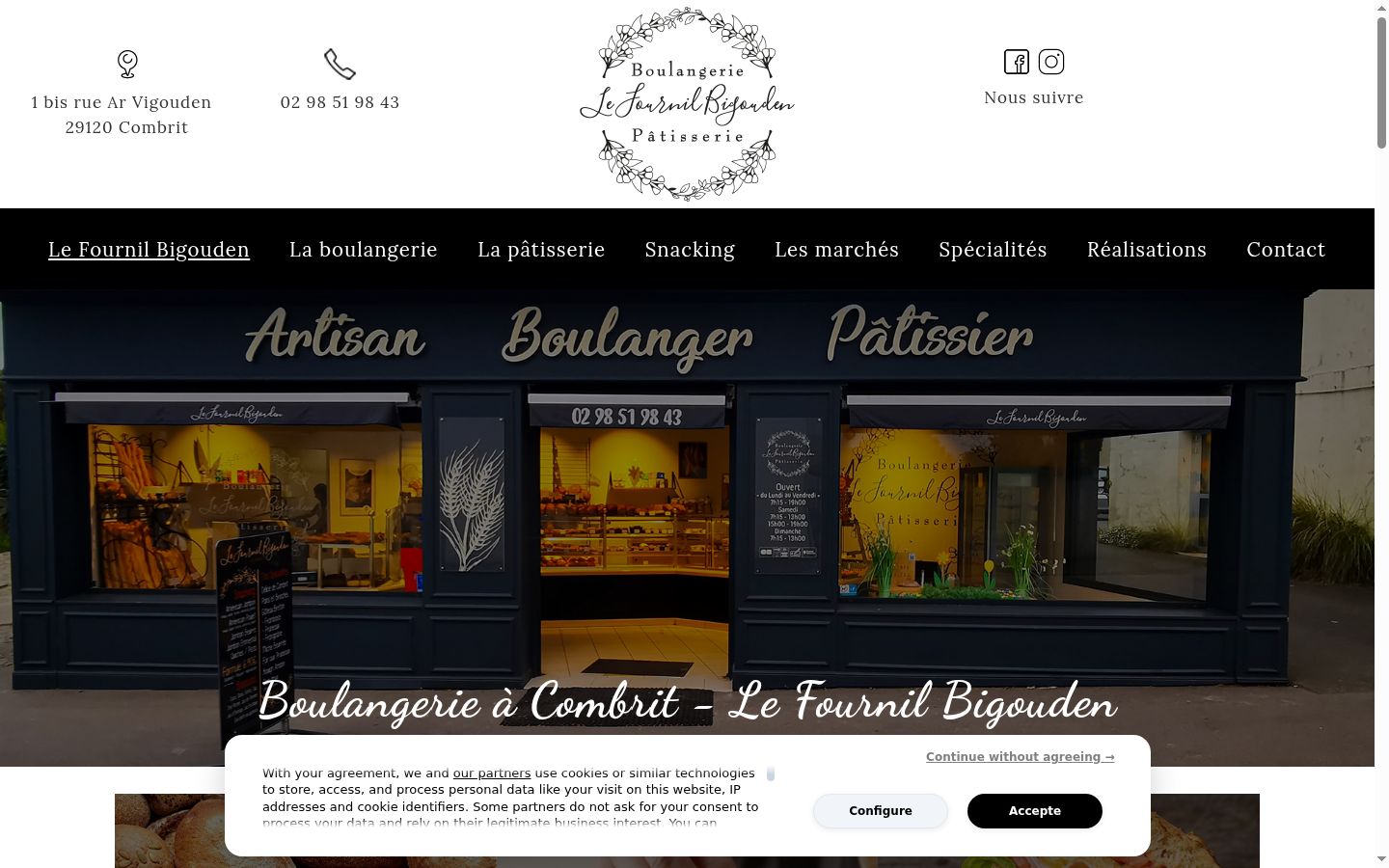 Screenshot tal-banner tal-kunsens muri qabel kwalunkwe interazzjoni