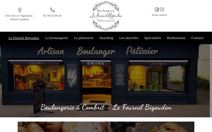 Screenshot of lefournilbigouden.fr