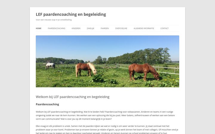Screenshot of lefpaardencoaching.nl