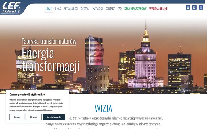 Screenshot of lefpoland.pl