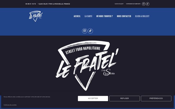 Screenshot of lefratel.fr