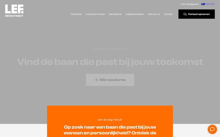 Screenshot di lefrecruitment.nl