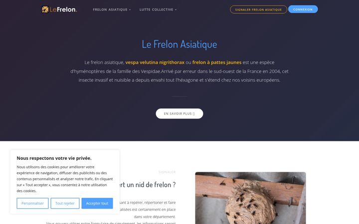 Screenshot of lefrelon.com