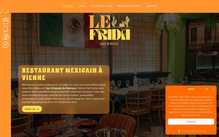 Screenshot of lefrida.fr