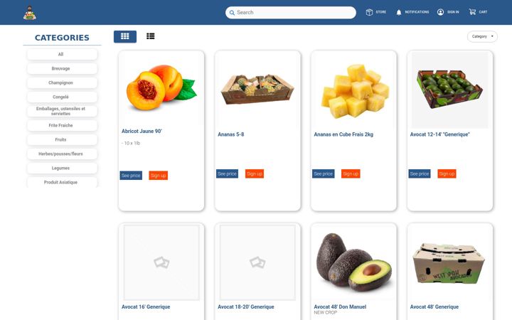 Screenshot of lefruitier.ca