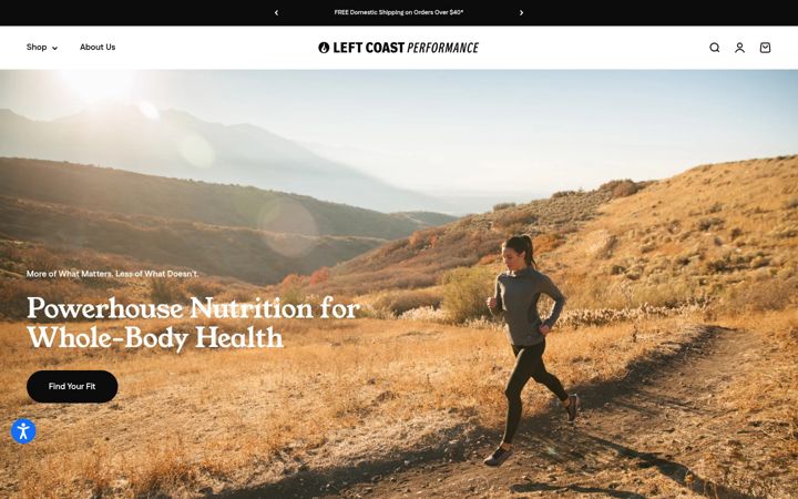 Screenshot of leftcoastperformance.com