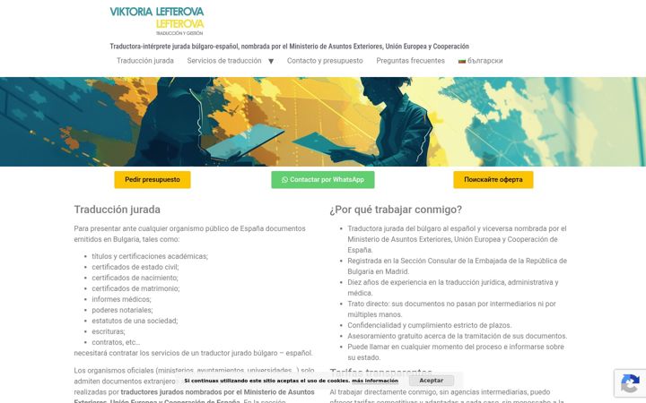 Screenshot of lefterova.com