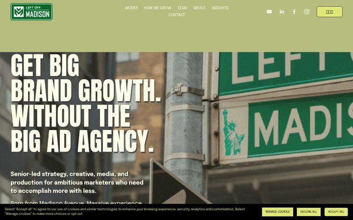 Screenshot of leftoffmadison.com