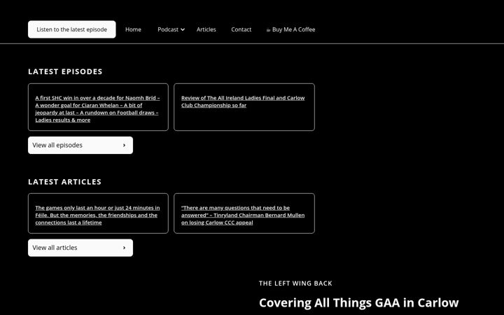 Screenshot of leftwingback.com