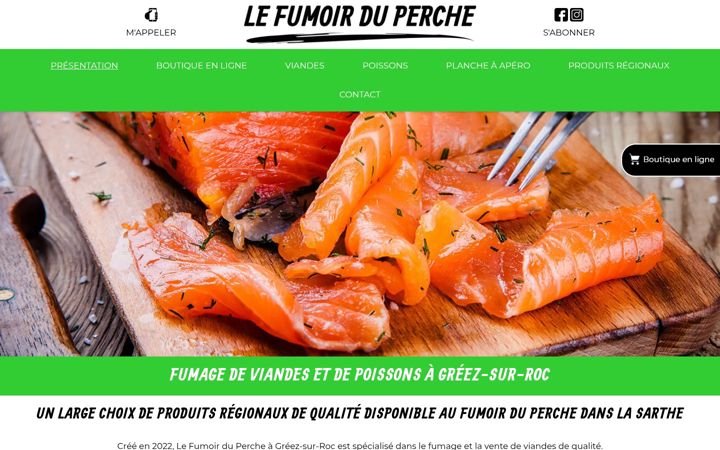 Screenshot of lefumoirduperche.fr
