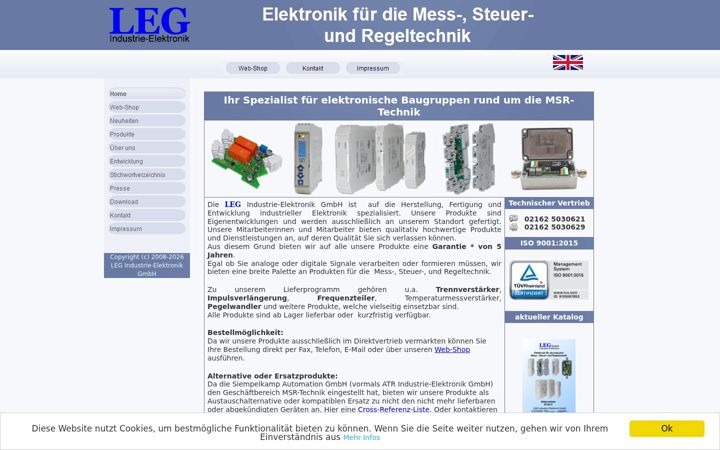 Screenshot of leg-gmbh.de
