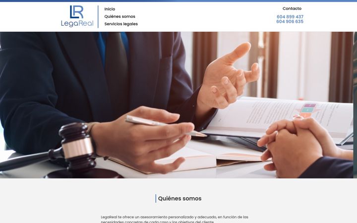 Screenshot of lega-real.es