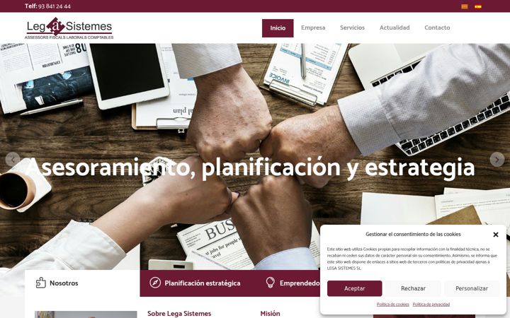 Screenshot of lega.com.es