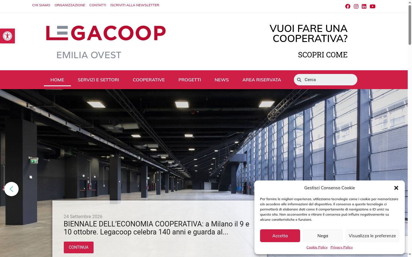 Screenshot tal-banner tal-kunsens muri qabel kwalunkwe interazzjoni