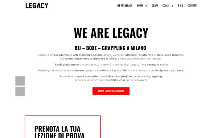 Screenshot of legacyaof.com