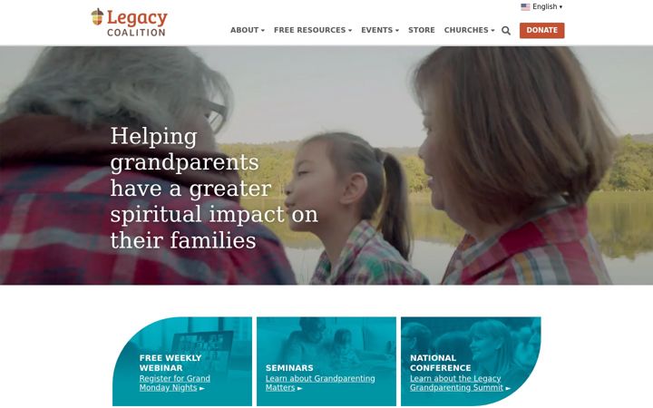 Screenshot of legacycoalition.com