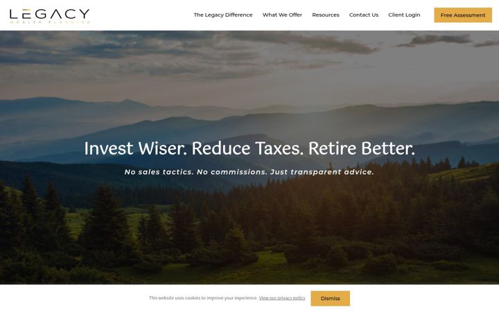Screenshot of legacywealthplanning.com