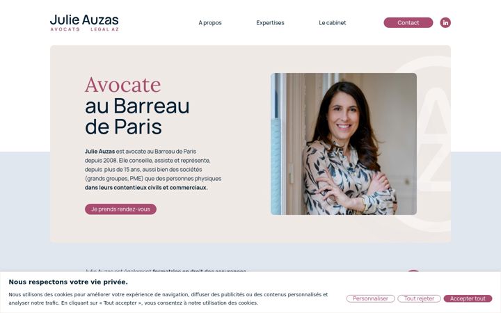 Screenshot of legal-az.fr