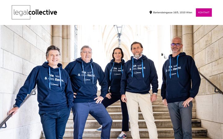 Screenshot of legal-collective.at