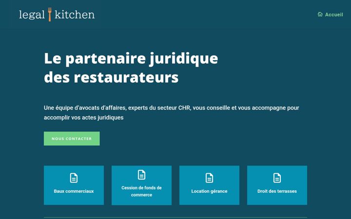 Screenshot of legal-kitchen.com