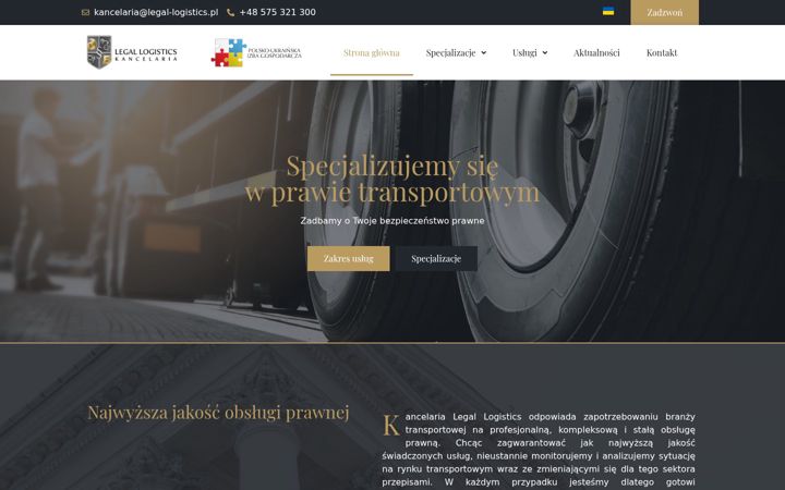 Screenshot of legal-logistics.pl