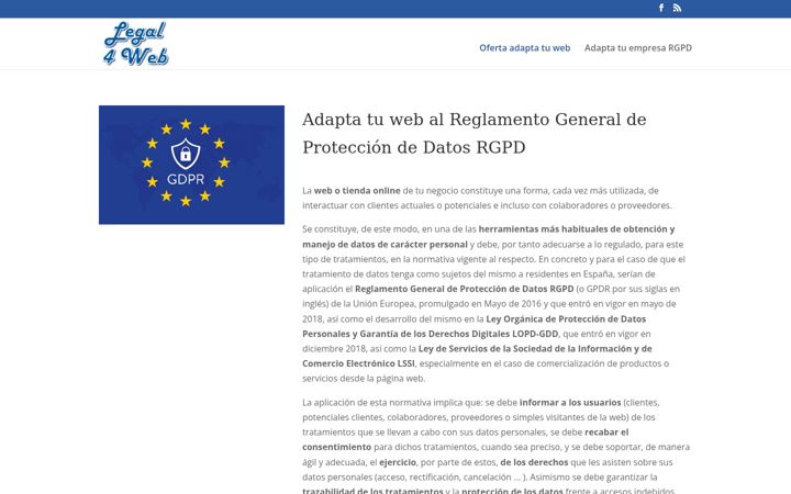 Screenshot of legal4web.com